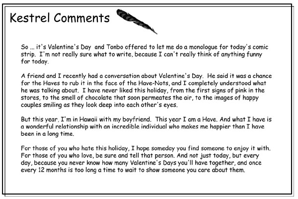 Comic Strip for Feb. 14, 2000